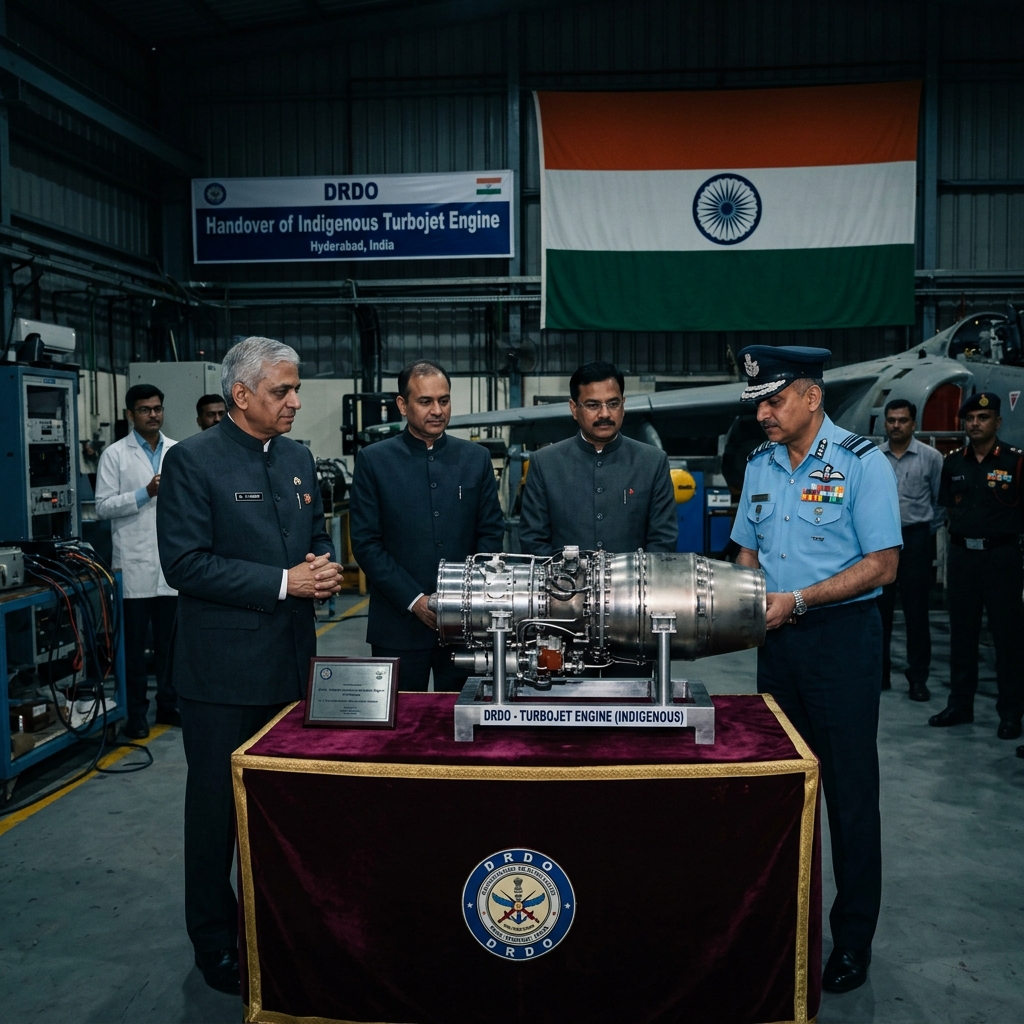 DRDO turbojet engine handover
